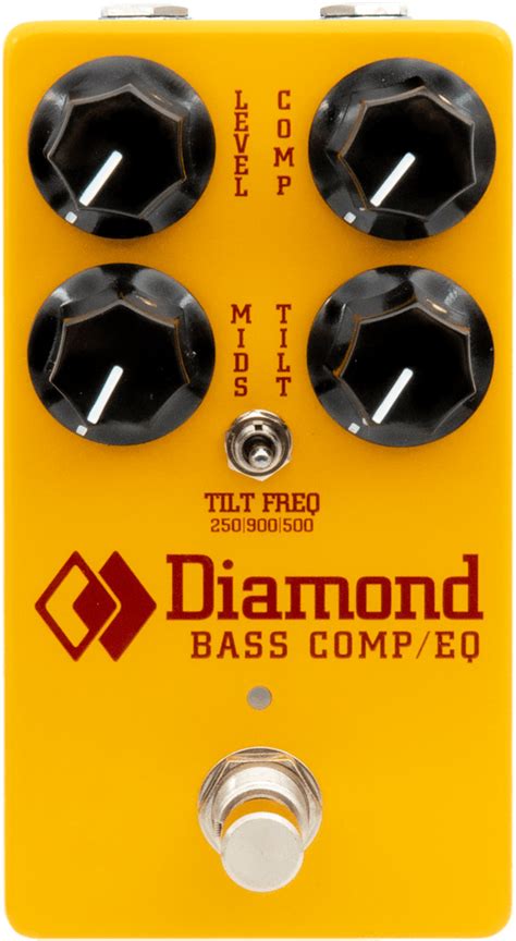 Diamond Bass Comp Eq Optical Bass Compressor And Tilt Eq Pedal Andertons Music Co
