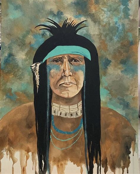 Native American Acrylics On Canvas Painting Art Acrylic Painting