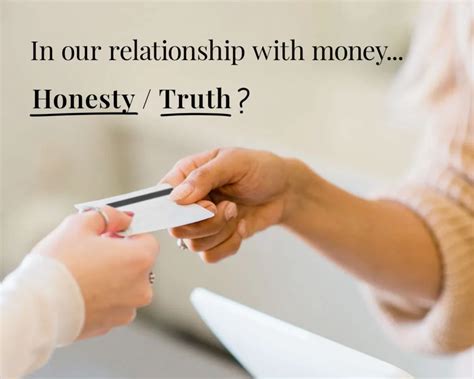 The Difference Between Honesty And The Truth Regarding Money