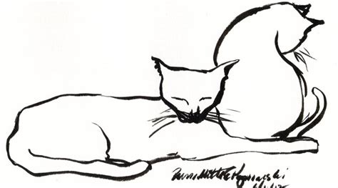 Ink Drawing Of Two Cats Archives The Creative Cat