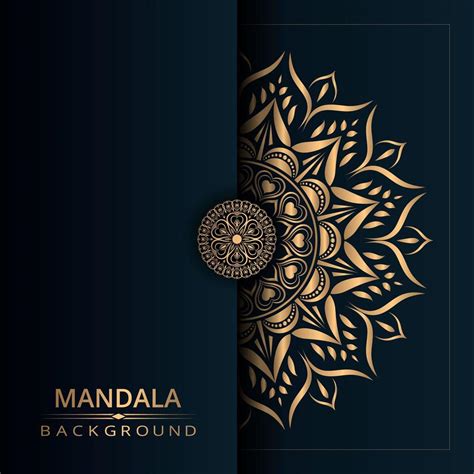 Golden Mandala Design Background 1216105 Vector Art At Vecteezy