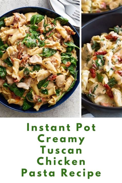 Turn instant pot to the saute setting and melt butter in bottom of pot. Instant Pot Creamy Tuscan Chicken Pasta Recipe | Chicken ...