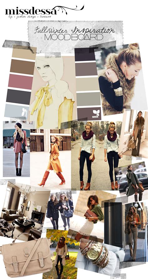 Fall And Winter Inspiration Mood Board 2014 Fashion Trends Career