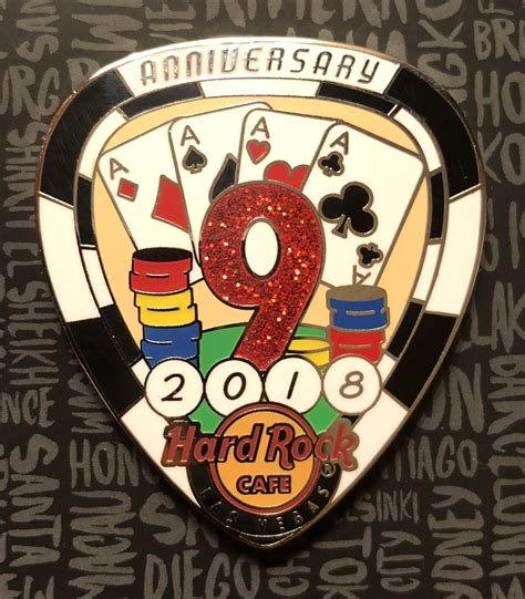 Hard Rock Cafe Las Vegas 9th Anniversary Pin. | Hard rock cafe las vegas, Hard rock, Hard rock cafe