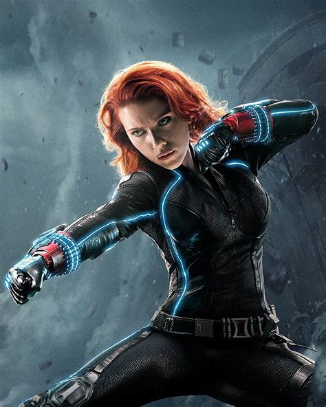 Scarlett Johansson As Black Widow Marvels Avengers Black Widow Poster