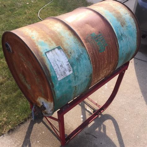 Quaker State 55 Gallon Oil Barrel On Stand For Sale In Dallas Tx