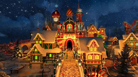 Santas Castle 3d Screensaver The Work At The Castle Is In Full Swing