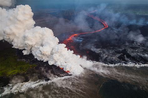 Aerial Hawaii Kilauea Volcano On Behance