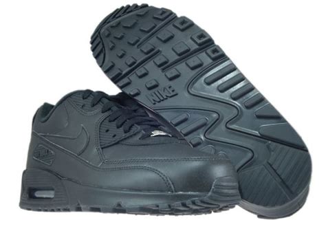 Nike Air Max 90 302519 001 Leather Blackblack