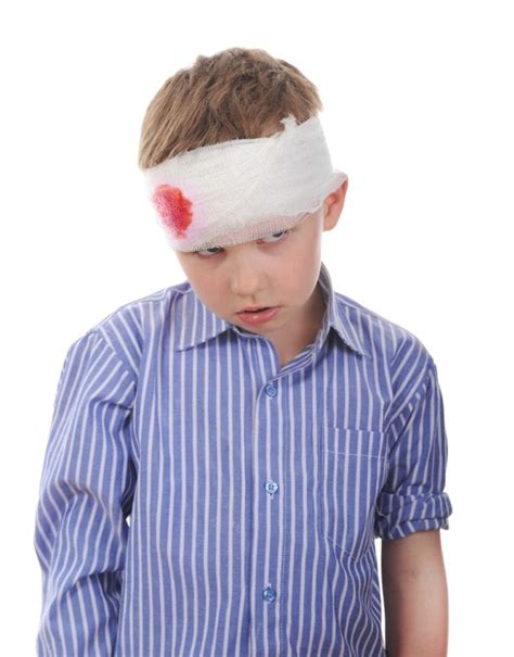 Young Boy Head Bandage Skillbase First Aid