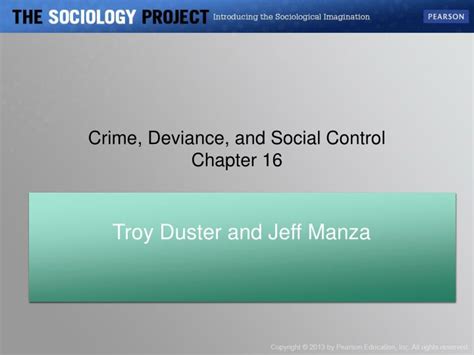 Ppt Crime Deviance And Social Control Chapter 16