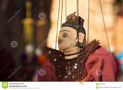 Myanmar Tradition Doll Hanging Stock Photo Image Of Portrait Burma