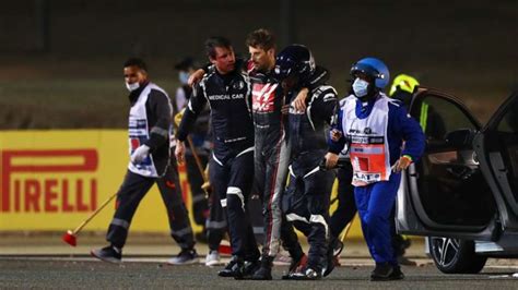 Watch Romain Grosjean Suffers Horrific Crash In Bahrain F1 Grand Prix