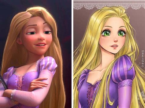 See What Disney Princesses Would Look Like If They Were Anime