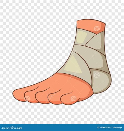 Injured Ankle Icon Cartoon Style Stock Vector Illustration Of