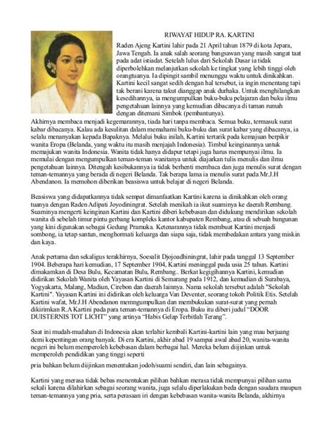 Sejarah Pidato Kartini