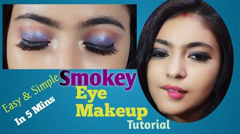 Smokey Blue Eye Makeup Tutorial For Beginners Easy Eye Makeup For