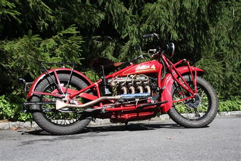 Classic Motorcycle At A Car Show Indian Motorcycle Vintage Indian