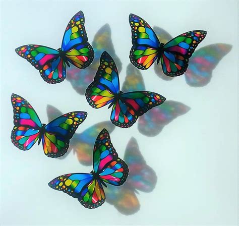 Faux Stained Glass Butterfly Window Cling ~ Suncatcher ~ Beautiful