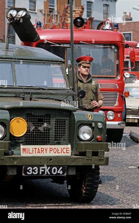 Belfast Northern Ireland May 1972 Royal Military Police In Stock