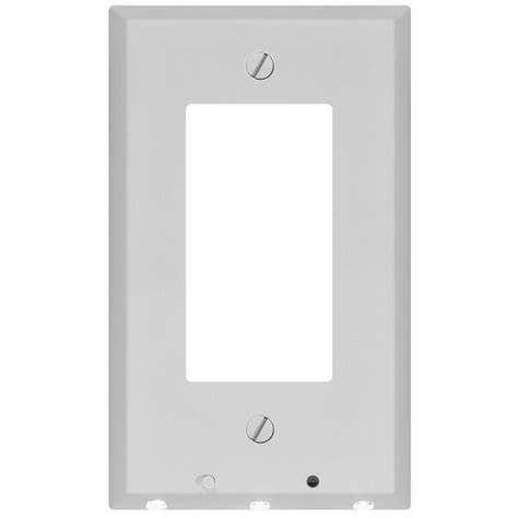 Toolsmithdirect Powerglow Wall Outlet Plate 3 Led Night Light Onoff