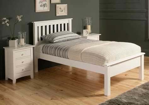 Single beds kids beds bunk beds king single beds double beds queen beds king beds headboards adjustable beds gas lift beds storage beds super king beds trundle beds price. Shaker Solo White Wooden Bed Frame LFE - Single Bed Frame Only | White bed frame, White wooden ...