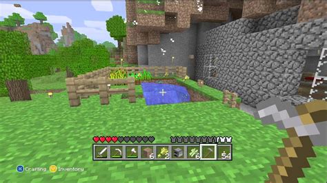 Minecraft Xbox 360 Creeper In My Garden Youtube