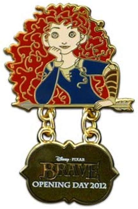 Disney Pin Opening Day Brave Merida Le On Card Princess Disney Parks