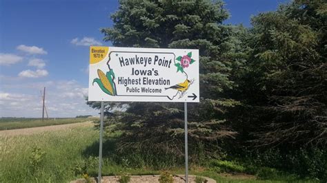 Drive To Iowas Highest Spot At The Summit Of Hawkeye Point