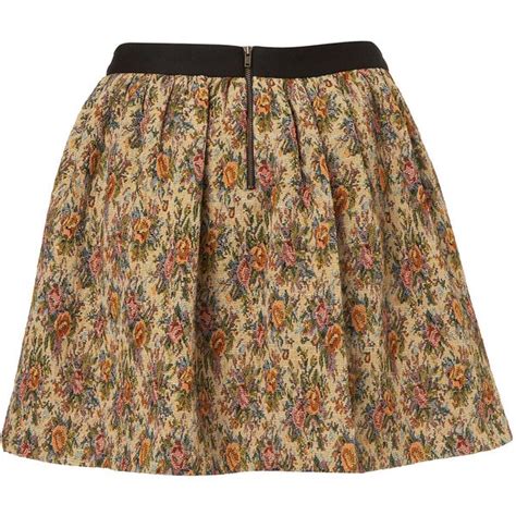 Topshop Tapestry Full Skirt 50 Liked On Polyvore Clothes Design