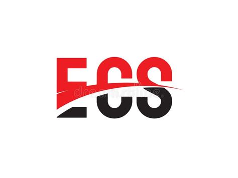 Ecs Letter Initial Logo Design Vector Illustration Stock Vector