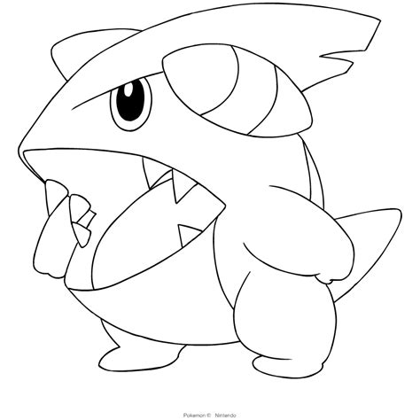 Gible Pokemon Coloring Page Images And Photos Finder