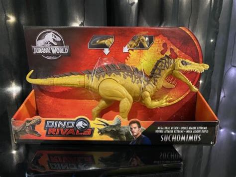 Jurassic World Mega Dual Attack Suchomimus Action Figure Dino Rivals 887961746211 Ebay