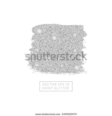 Shiny Silver Glitter Vector Background Sparkling Stock Vector Royalty