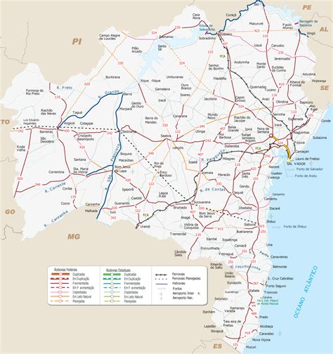 Estado Da Bahia Mapa