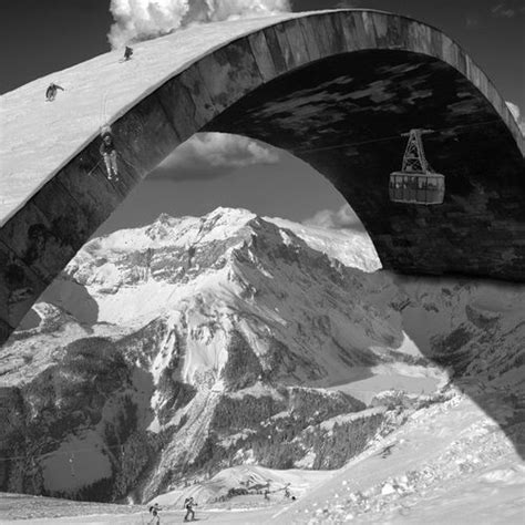 Thomas Barbey Surrealism Photography Over The Hill Surreal Collage