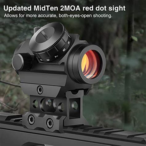 Midten 2moa Micro Red Dot Sight 1x25mm Reflex Sight Waterproof