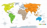 Continents By Number Of Countries - WorldAtlas