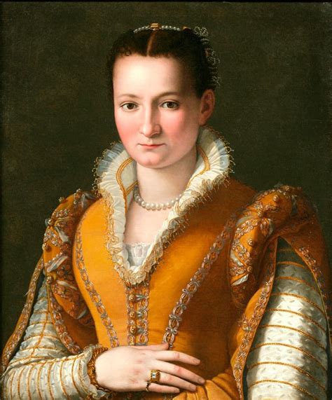 1580s Young Girl Or Bianca Capello Demedici By Allesandro Allori