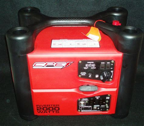 Cpe Power Sports Generator Inverter 2000 Watt 120 Volt Three Outlets On