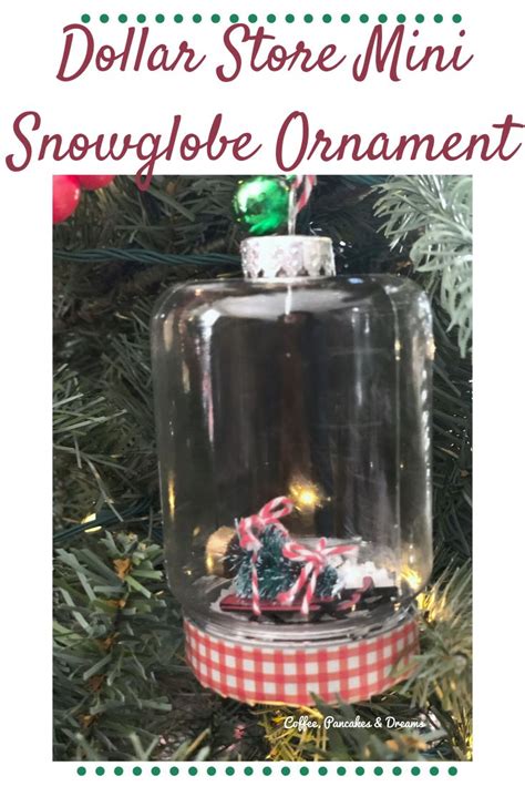 Diy Mini Snow Globe Ornaments No Glycerin Required Coffee