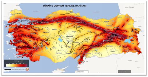 Türkiye deprem haritası Deprem riski yüksek olan iller hangileri 09