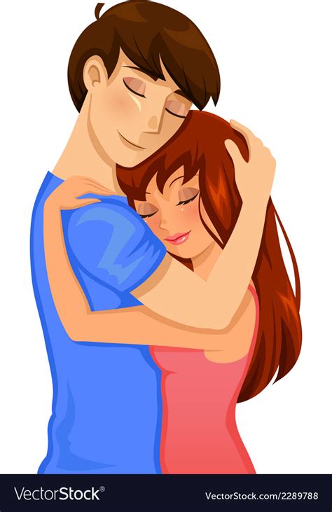 Stock Illustration Of Close Up Cartoon Of Nude Couple Hugging Ikon