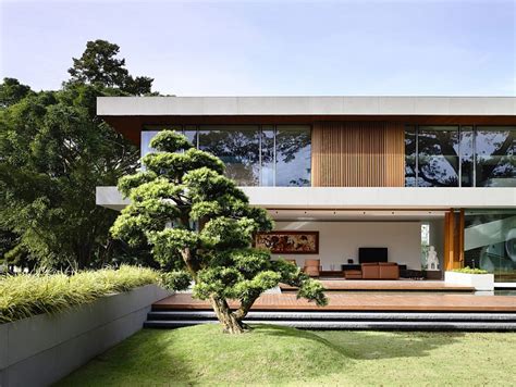 Nature Inspired Private Residence In Singapore Contemporary Style