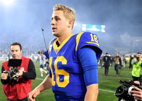 The model, 27, posted a photo to her instagram story on monday of the quarterback, 26, in action on the field while. Rams' Jared Goff could become youngest QB to win NFC championship - Orange County Register