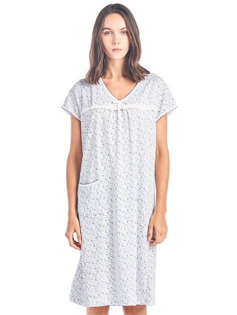 Casual Nights Women S Cotton Floral Short Sleeve Nightgown