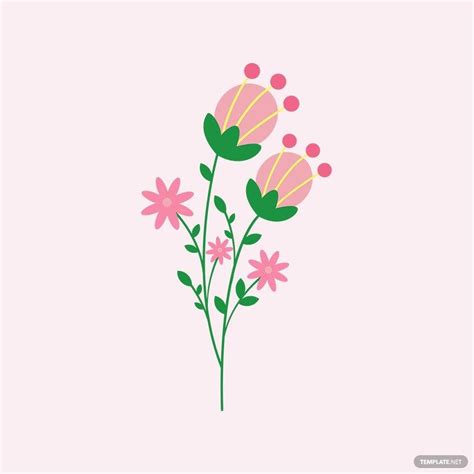 Free Pink Floral Vector Download In Illustrator Eps Svg  Png