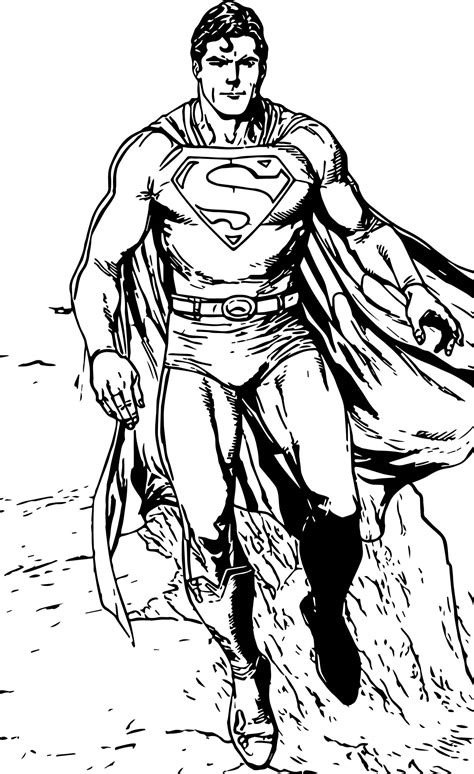 Coloring Super Superhero Fun Superfriends Sketch Coloring Page