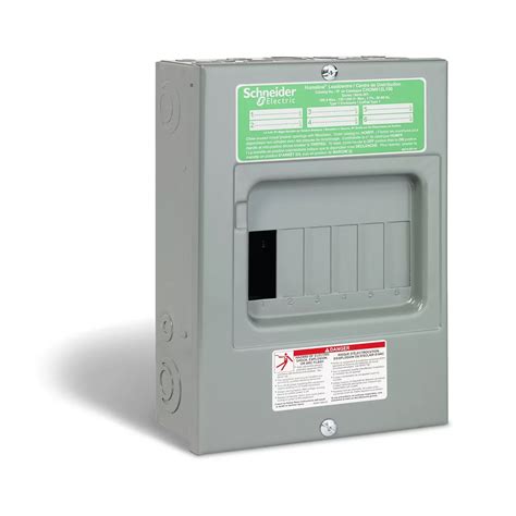 Schneider Electric Homeline 100 Amp Sub Panel Loadcentre With 6 Spaces