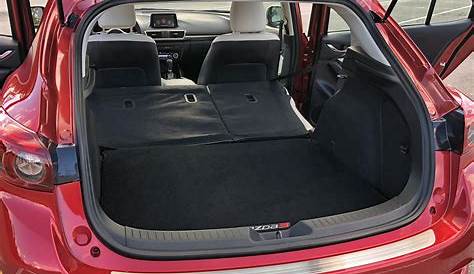 mazda 3 hatchback trunk space